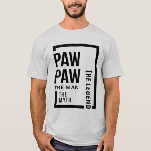 Mens pawpaw den Mann der Mythos der Legende Gesche T-Shirt