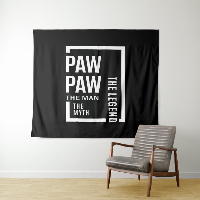 Mens pawpaw den Mann der Mythos der Legende Gesche Wandteppich (Beispiel (Horizontal))