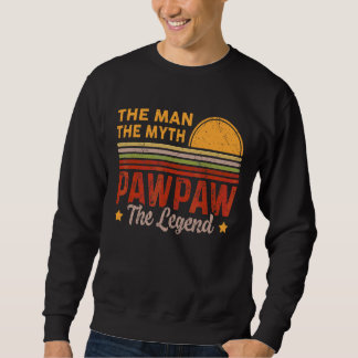 Mens Pawpaw der Mann Myth Legend Retro Opa Fath Sweatshirt