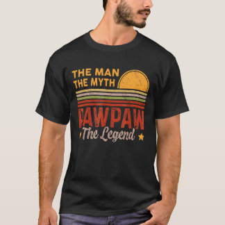 Mens Pawpaw der Mann Myth Legend Retro Opa Fath T-Shirt