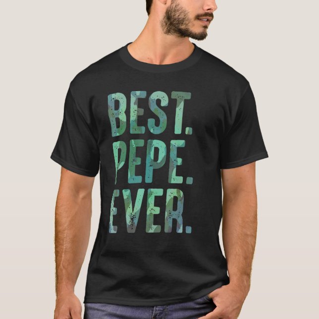 Mens Pepe von Großkindern für Opa Best Pep T-Shirt (Vorderseite)