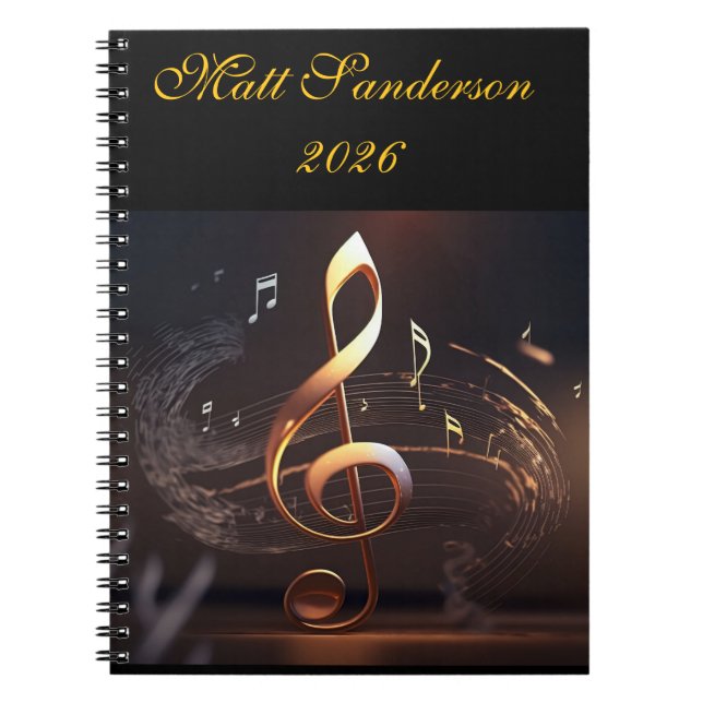 Men's Personal Spiral Photo Notebook Notizblock (Vorderseite)