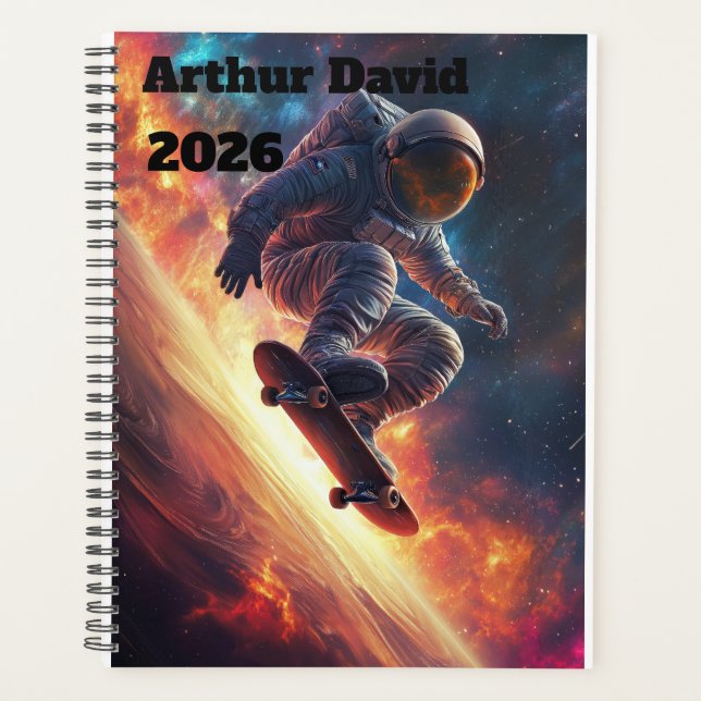 Men's Personalised 2026 Planner Planer (Vorderseite)