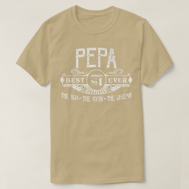 Mens Personalisiert Pepa Best No  T-Shirt (Design vorne)