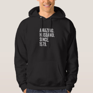 Mens Phantastisch Husband Seit 1979 43. Wedding An Hoodie