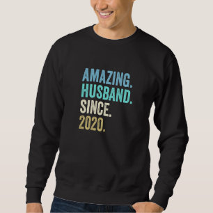 Mens Phantastisch Husband Seit 2020 2. Wedding Ann Sweatshirt