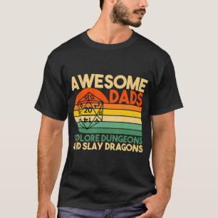 Mens Phantastische Vater entdecken Dungeons Dm Rpg T-Shirt