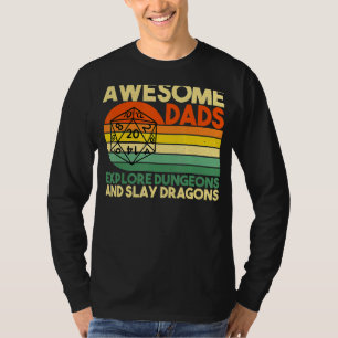 Mens Phantastische Vater entdecken Dungeons Dm Rpg T-Shirt