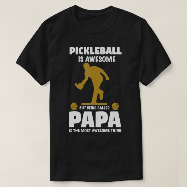 Mens Pickleball für einen stolzen Großvater namens T-Shirt (Design vorne)