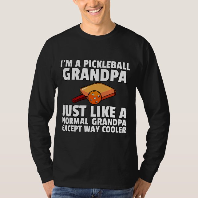 Mens Pickleball Grandpa For Funny Retired Pickle T-Shirt (Vorderseite)