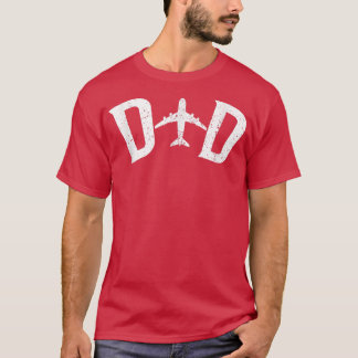 Mens Pilot Vater Flugzeug Couple Family Vater Matc T-Shirt