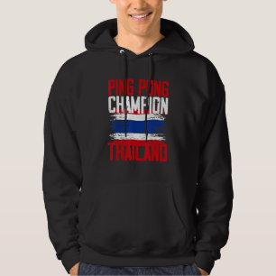 Mens Ping Pong Show Thailand Thai Flag Hoodie