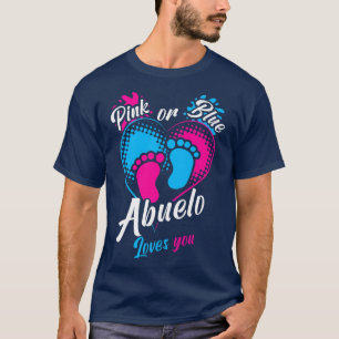 Mens Pink oder Blue Abuelo Lieben Sie Geschlecht z T-Shirt
