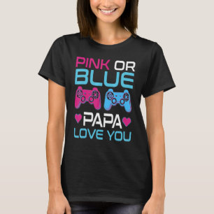 Mens Pink oder Blue Gender Reveal Video Game Fa T-Shirt