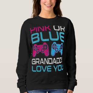 Mens Pink oder Blue Gender Reveal Video Game Grand Sweatshirt