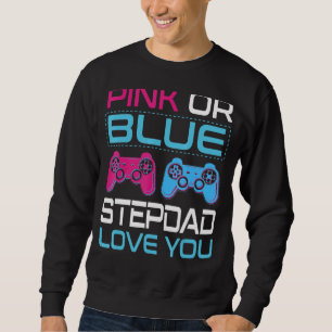 Mens Pink oder Blue Gender Reveal Video Game Stepd Sweatshirt