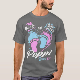 Mens Pink oder Blue Poppi Lieben Sie Geschlecht Pa T-Shirt