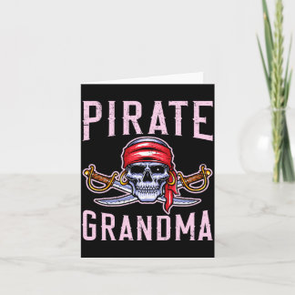 Mens pirate grandma grandmother granny pirate karte