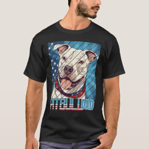 Mens Pit bull pitbul Vater for Men T-Shirt
