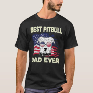 Mens Pitbull Bester Pitbull-Vater je Pittie Vater  T-Shirt