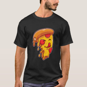 Mens Pizza Liebe Herzstück Pepperoni Slice für Piz T-Shirt