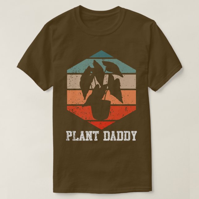 Mens Plant Daddy  Plant Dad Nature Gardener Garden T-Shirt (Design vorne)