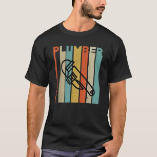 Mens Plumber Pipe Wrench Apparell Plumbers Tools T-Shirt