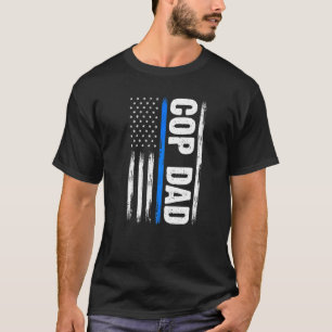 Mens Polizist Vater Polizeibeamte Polizisten T-Shirt