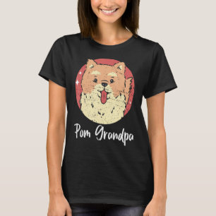 Mens Pom Grandpa Dog Eigentümer Spitz 2 T-Shirt