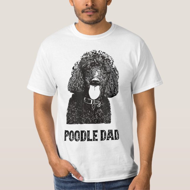 Mens Poodle Dad - Standard Poodle Dad  T-Shirt (Vorderseite)