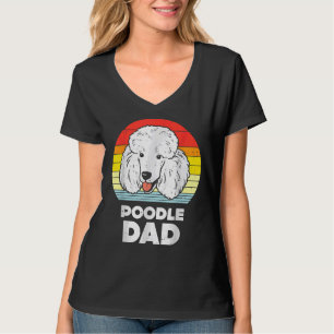 Mens Poodle Vater Sunset Retro Tier Hund Lover T-Shirt