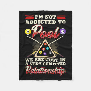 Mens Pool Player 8 Billard Billard Shootpool Fleecedecke