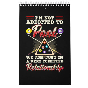 Mens Pool Player 8 Billard Billard Shootpool Kalender