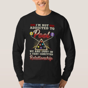 Mens Pool Player 8 Billard Billard Shootpool T-Shirt