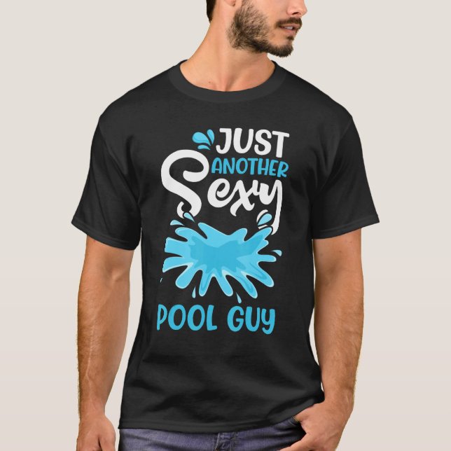 Mens Pool Typ Schwimmen Mich Wasserpflege T-Shirt (Vorderseite)