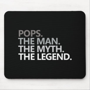 Mens POP DER MANN DER MYTH DER LEGENDE Vatertag Mousepad