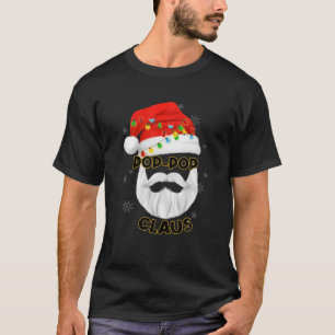 Mens Pop-Pop Claus Weihnachtsmannmütze T-Shirt