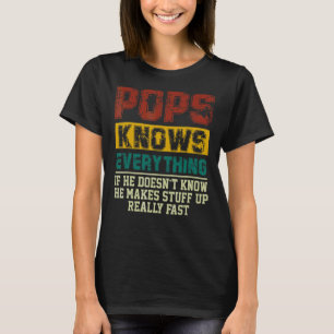 Mens Pop wissen alles, was Vintage Pop Vater sehen T-Shirt