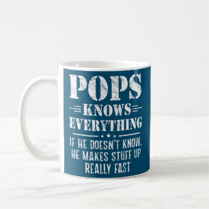 Mens Pop wissen alles, was zum Tag der Toten Funny Kaffeetasse