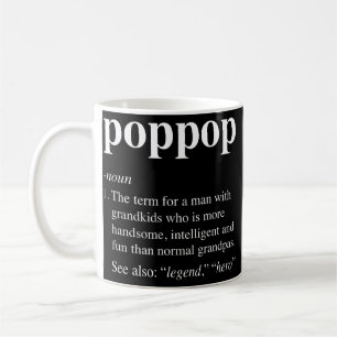 Mens Poppop Definition Funny Noun Opa Definiert Kaffeetasse