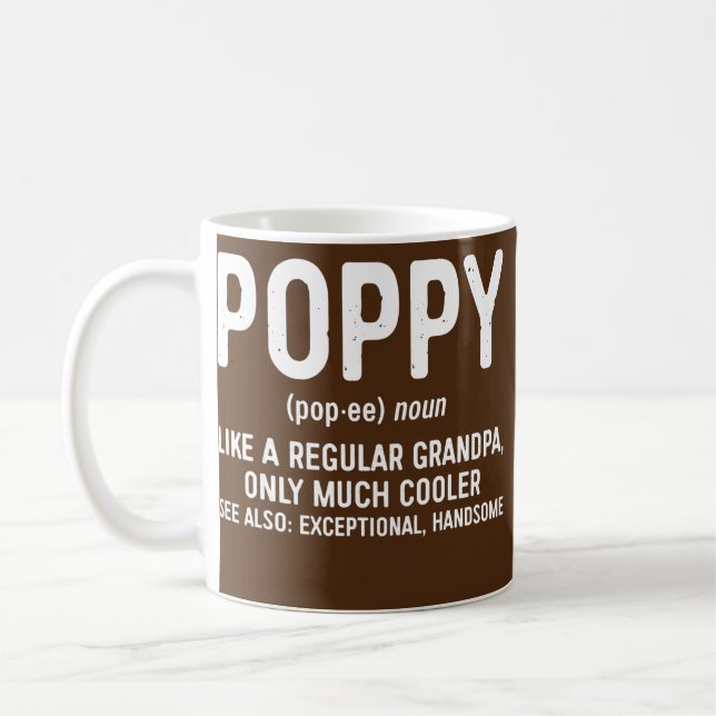 Mens Poppy definiert sich wie ein regelmäßiger Gro Kaffeetasse (Links)