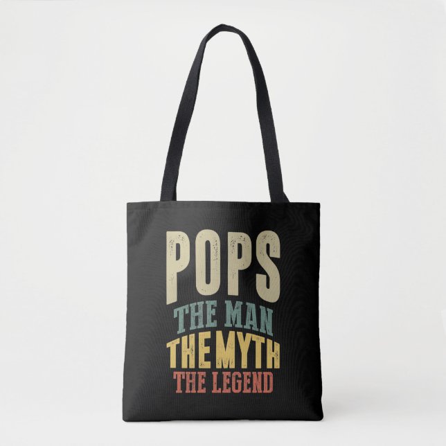 Mens Pops Der Mensch Myth Legend Vater Geschenk (Vorderseite)