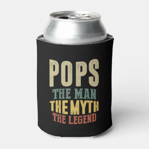 Mens Pops Der Mensch Myth Legend Vater Geschenk Dosenkühler