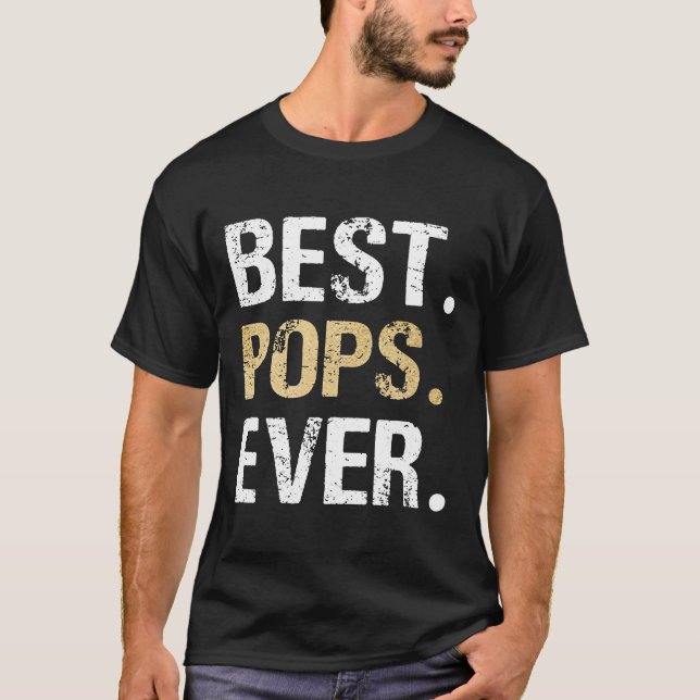 Mens Pops Geschenk von Grandtochter Grandson Best  T-Shirt (Vorderseite)