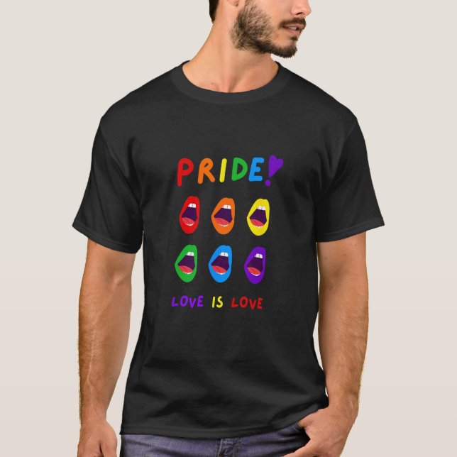 Mens Pride Liebe ist Liebe Monatsfeier LGBTQ Su T-Shirt (Vorderseite)