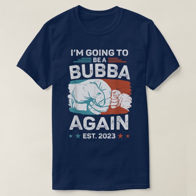 Mens Promoted To Bubba Again Est 2023 Pregnancy An T-Shirt (Design vorne)