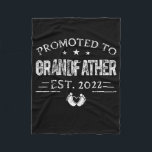 MENS Promoted to Grandfather ist 2022 Fathers Day Fleecedecke<br><div class="desc">MENS Promoted to Grandfather ist 2022 Fathers Day New Grandpa Gift. Perfect gift for your dad,  mom,  dad,  men,  women,  friend and family members on Thanksgiving Day,  Christmas Day,  Mothers Day,  Fathers Day,  4th of July,  1776 Independent Day,  Veterans Day,  Halloween Day,  Patrick's Day</div>