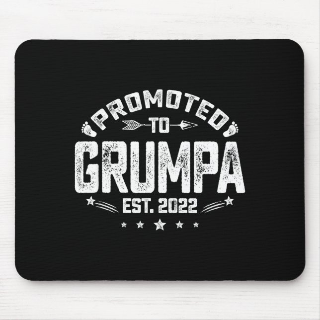 Mens Promoted To Mpa Est 2022 Funny New Mpa  Mousepad (Vorne)
