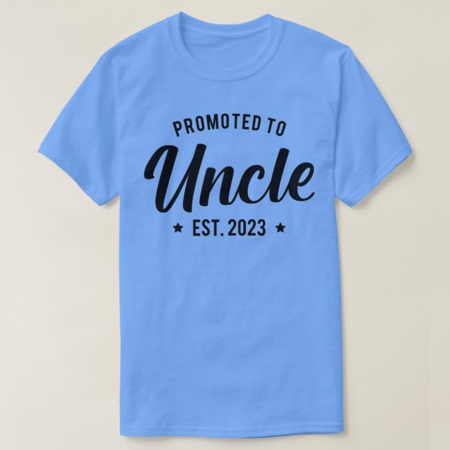 Mens Promoted to Uncle 2023  T-Shirt (Design vorne)