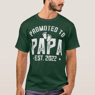 Mens promoviert zu Papa Est 2022 , Fun Pregnancy u T-Shirt